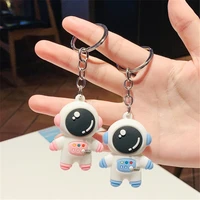 2021 new cute space astronaut rocket planet keychain spaceman universe metal key ring for men women anime car accessories