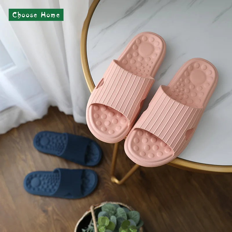 Летние тапочки для мужчин Тапочки массажа Домашние женские Мужские Пляжные