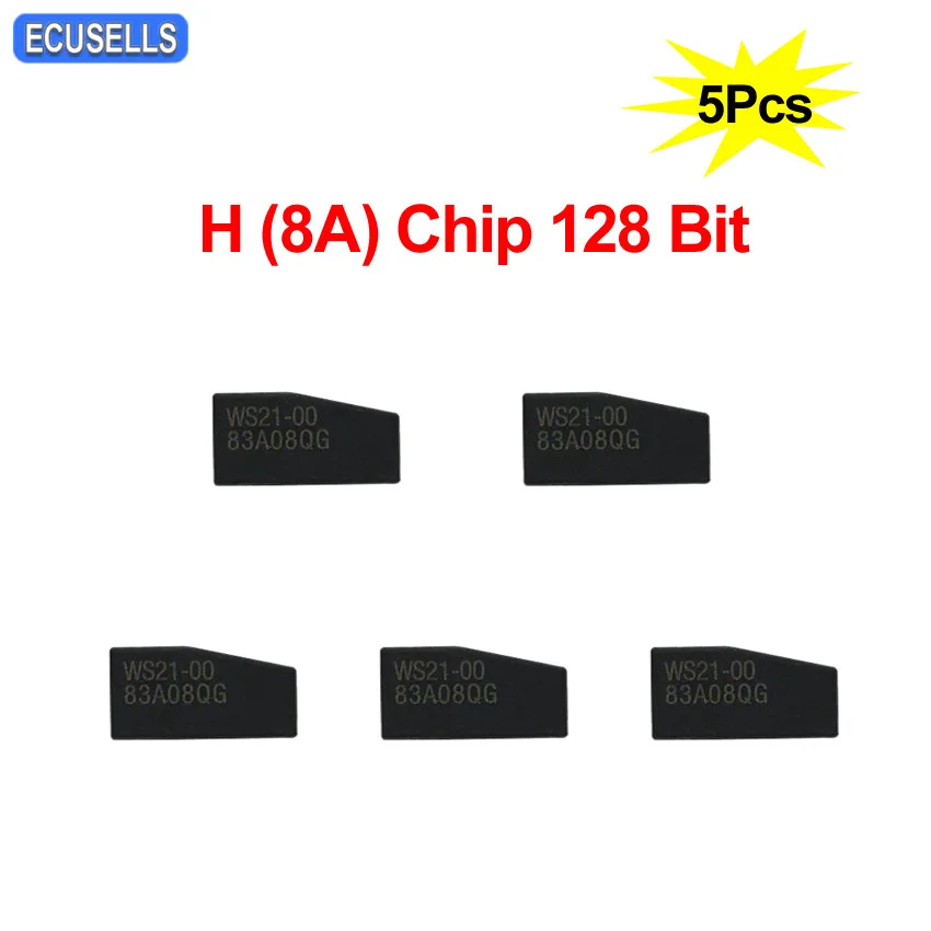 5 шт./лот Автомобильный ключ с чипом пустой новый транспондер H (8A) чип 128 бит для