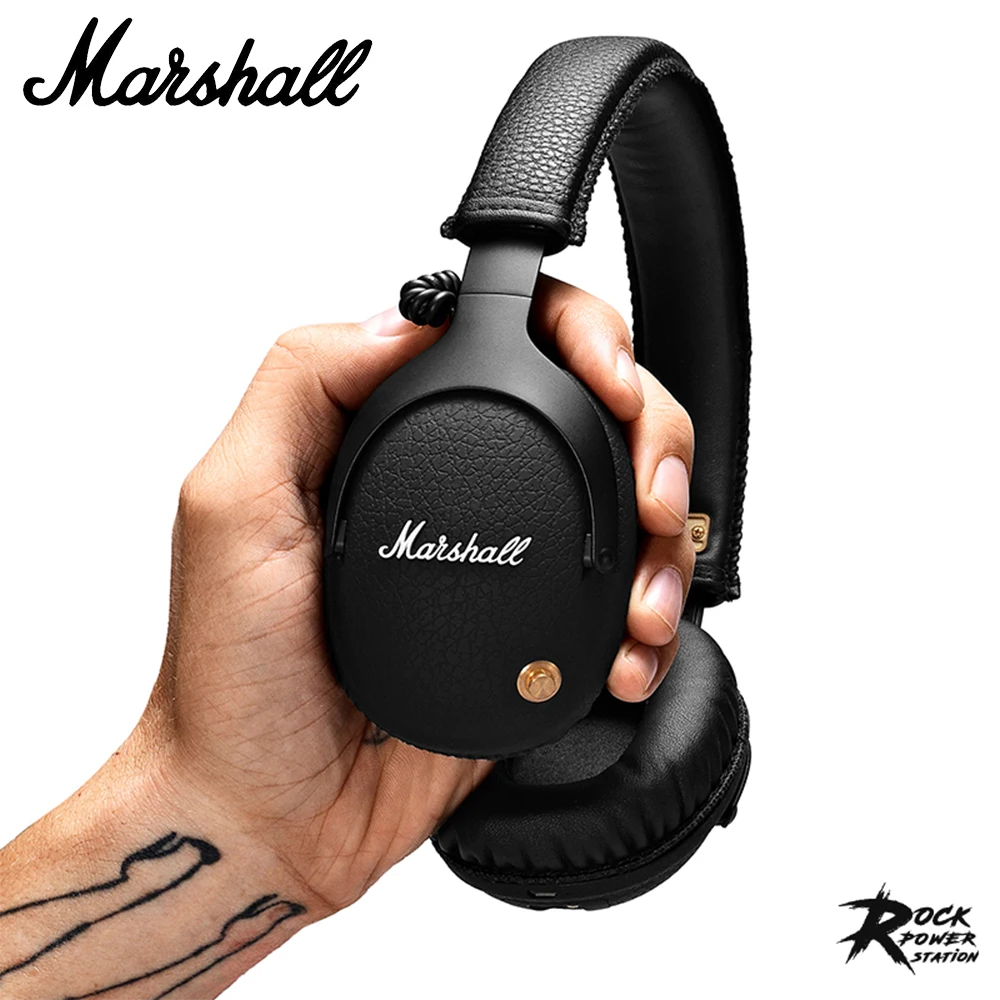 Marshall-auriculares inalámbricos Bluetooth 100% originales, audífonos Rock con aislamiento de ruido, graves profundos, plegables, para deporte y juegos