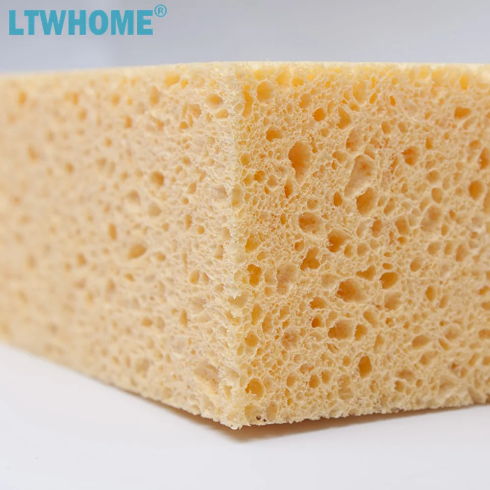 Сверхбольшие натуральные губок LTWHOME для целлюлозы 7 1/2 дюйма x 4 Inch 2 прочные