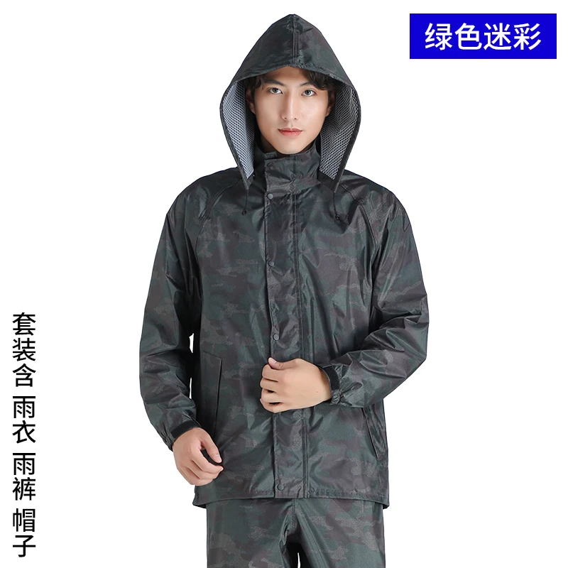 

Portable Outdoor Raincoat Jacket Men Motorcycle Fashion Waterproof Hoodie Raincoat Camping Chubasquero Mujer Rain Gear BY50YY