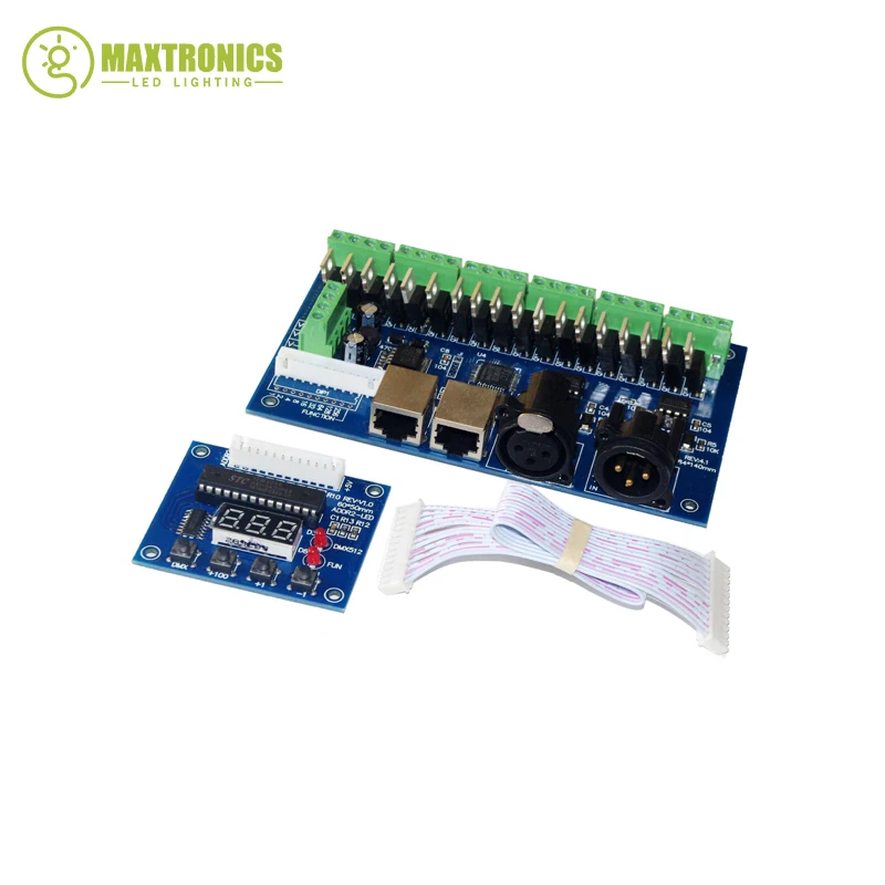 Новая версия входной DC12V-24V WS-DMX-18CH светодиодный диммер 1А * 18CH декодер 18 каналов DMX