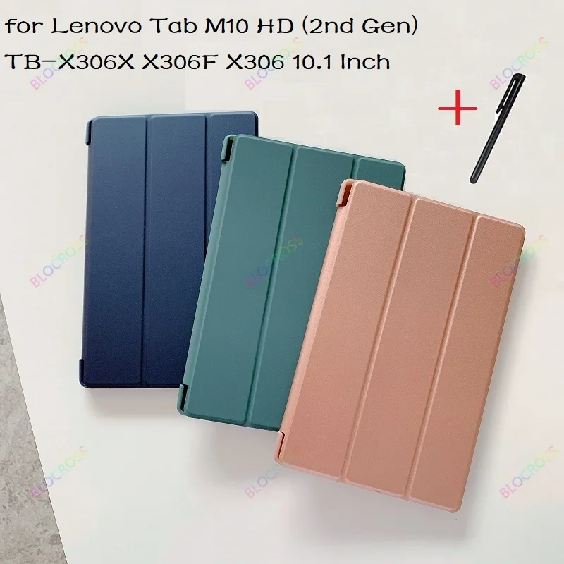 

Soft Silicone Case for Lenovo Tab M10 HD (2nd Gen) TB-X306X /X306F /X306 10.1 Inch with Auto Wake / Sleep Protective Shell Funda