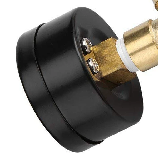 

Ball Lock Adjustable Pressure Valve with Gauge 0-60 Psi, Home Brew Kegging Equipment for Brewing Beer Corny Keg