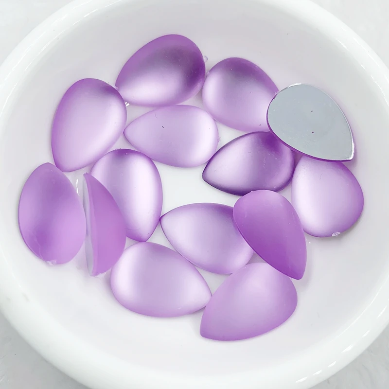 Стразы из хрустальной смолы с плоской задней стороной 60 шт. 13*18 мм хрустальные