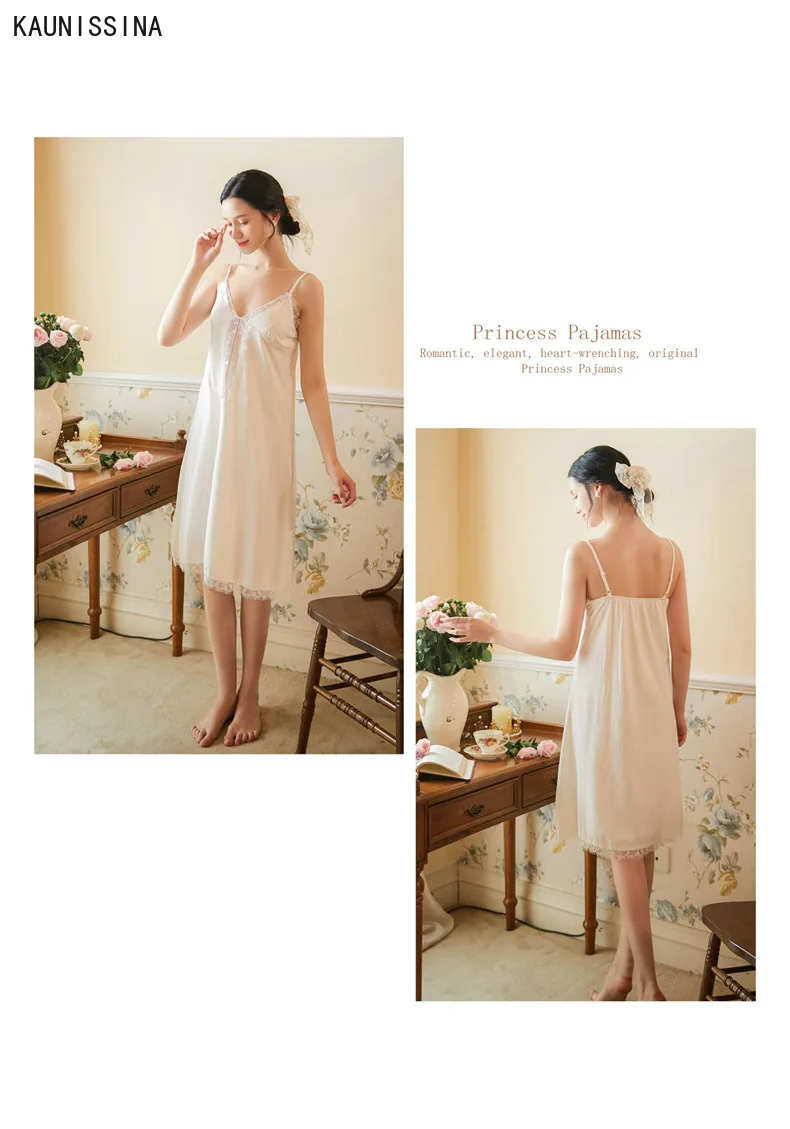 

Ladies Cotton Sleepwear Autumn Robe Nightgown Sets Long Sleeve Bathrobes V-Neck Lingerie Nightdress Sexy Princess Nightwear Sets