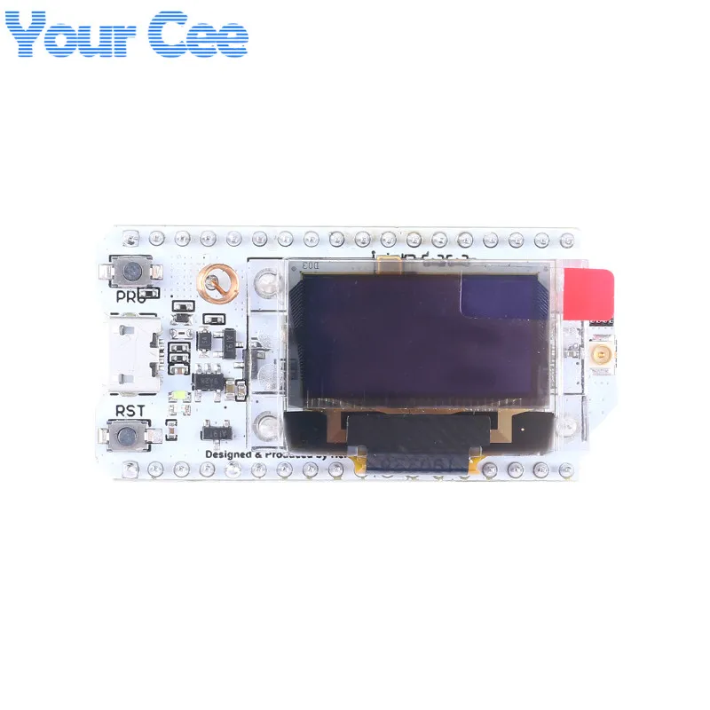 Макетная плата с антенной для Arduino ESP32 SX1276 LoRa 868 МГц/915 МГц 0 96 дюйма синий Oled-дисплей