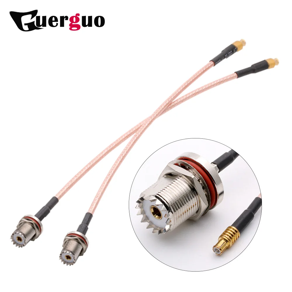 Conjunto de Cabo Fêmea para Mcx Macho em Linha Reta com Rg316 Mcx para Uhf Pces Coaxial Trança Cabo So239 Adaptador 10 rf Uhf