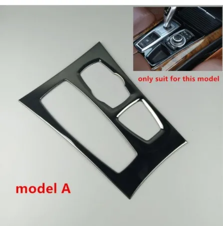 Черный Центральный пульт переключения передач Панель украшения Накладка для BMW X5