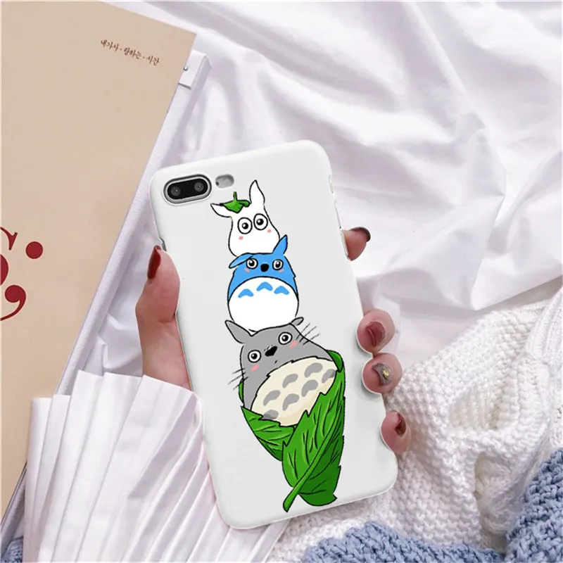 Bonito Тоторо, гибли Аниме Миядзаки Viagem de Chihiro Kaonashi Мягкий ТПУ Caso de Telefone кларо Para iPhone 7 8 Plus 6 5 Max 4