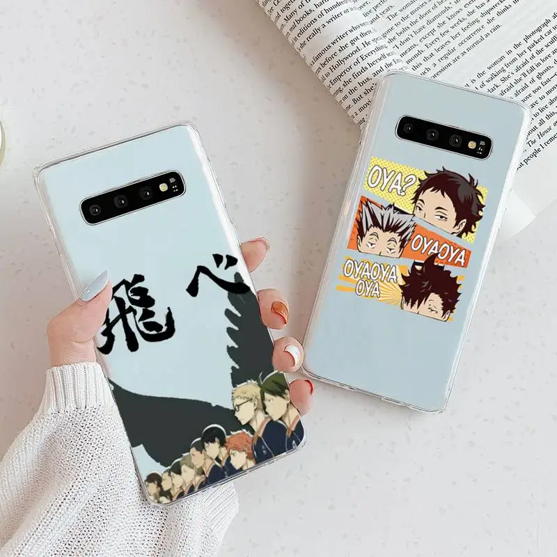 

haikyuu japanese anime manga Phone Case Transparent For Samsung Galaxy A S 7 8 11 21 50 30 81 51 90 5G 20 E Ultra M60S