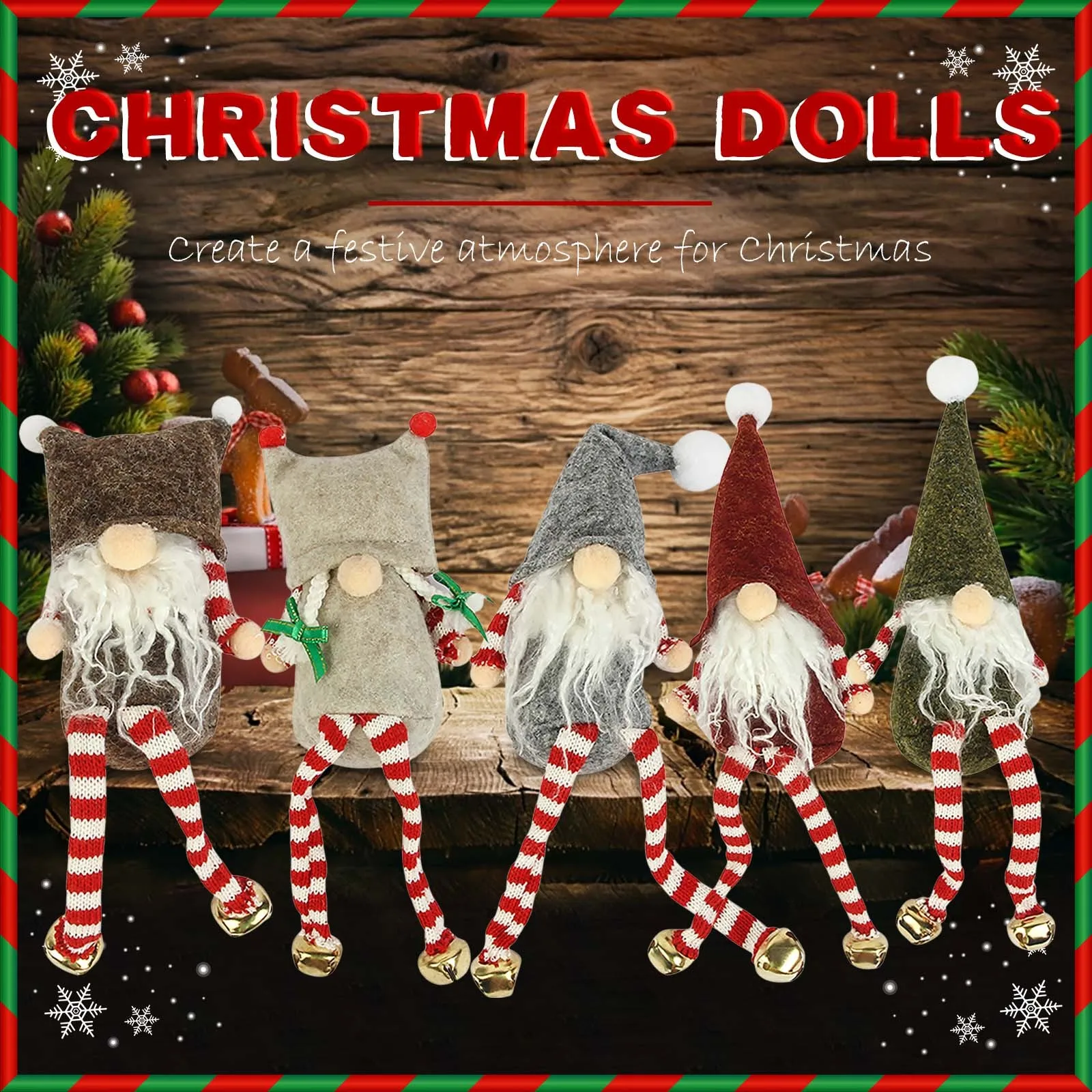 

Новогодние 2022 милые рождественские куклы Санта-Клаус/Снеговик/Лось Рождественская елка украшение для дома Рождество 2021 подарок для детей