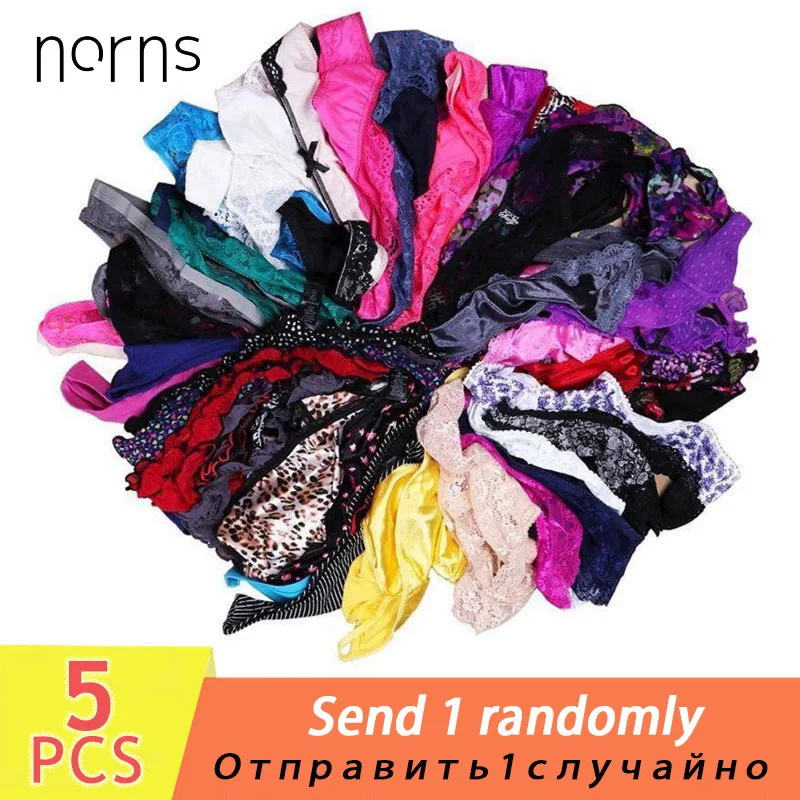 

5pcs/Lot Norns Random Women Sexy Panties Seamless Briefs for women Underwear Female Lace Thong Ladies Cotton G-string