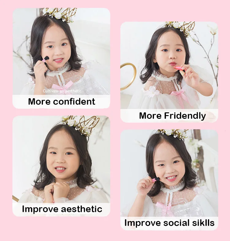 Безопасный моющийся детский набор для макияжа машинка с тыквой детские игрушки