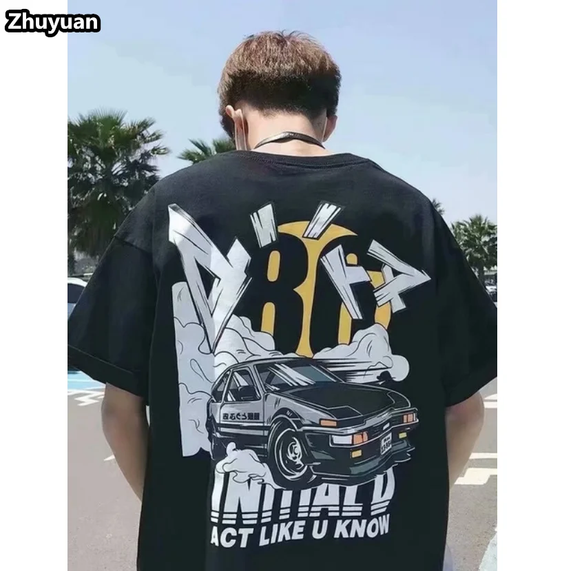 

Cool T-shirt Men's Loose Clothes Older Children Youth Short Sleeve t-shirt Fashion Harajuku Hip Hop Top
