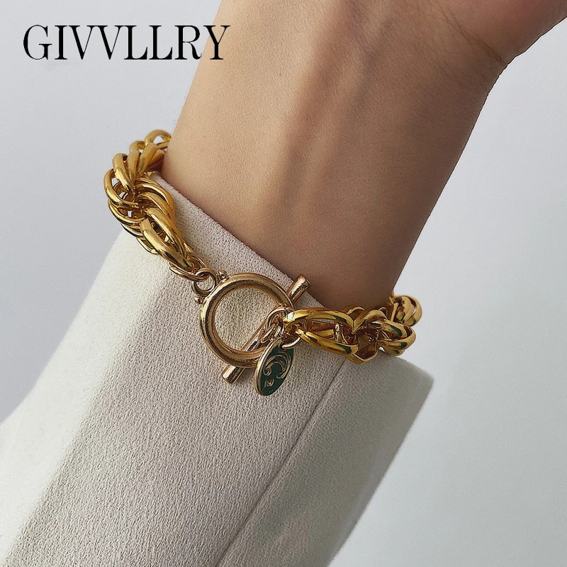 Женские и мужские браслеты ручной работы массивная цепочка винтажное ювелирное