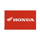 Красный Автомобильный флаг Honda 90*150 см для украшения