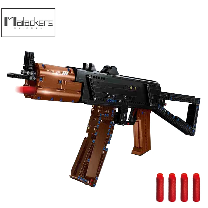 Mailackers военное оружие штурмовые снайперская винтовка Aks 74u строительные блоки в