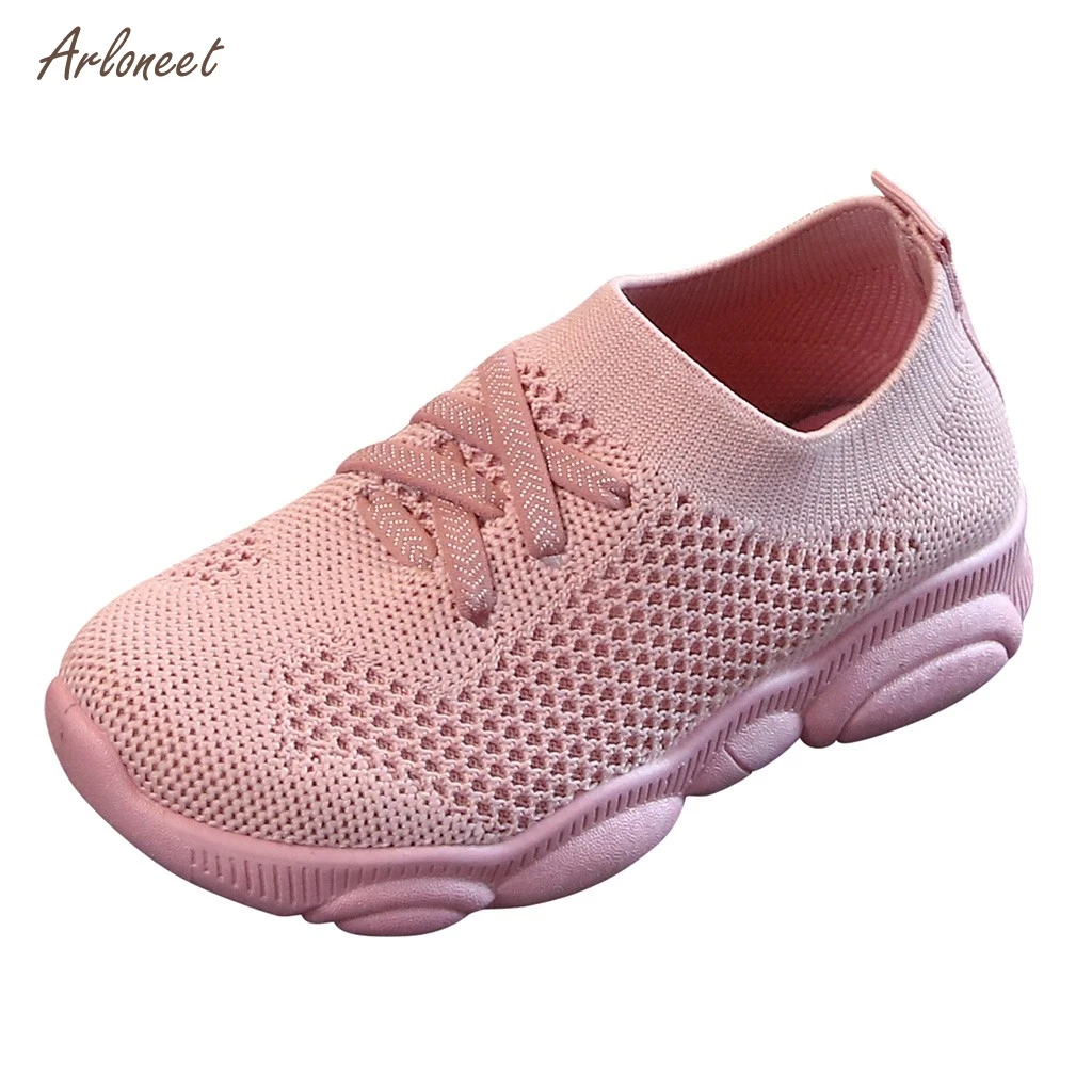ARLONEET/детская обувь для мальчиков и девочек Детские повседневные кроссовки из