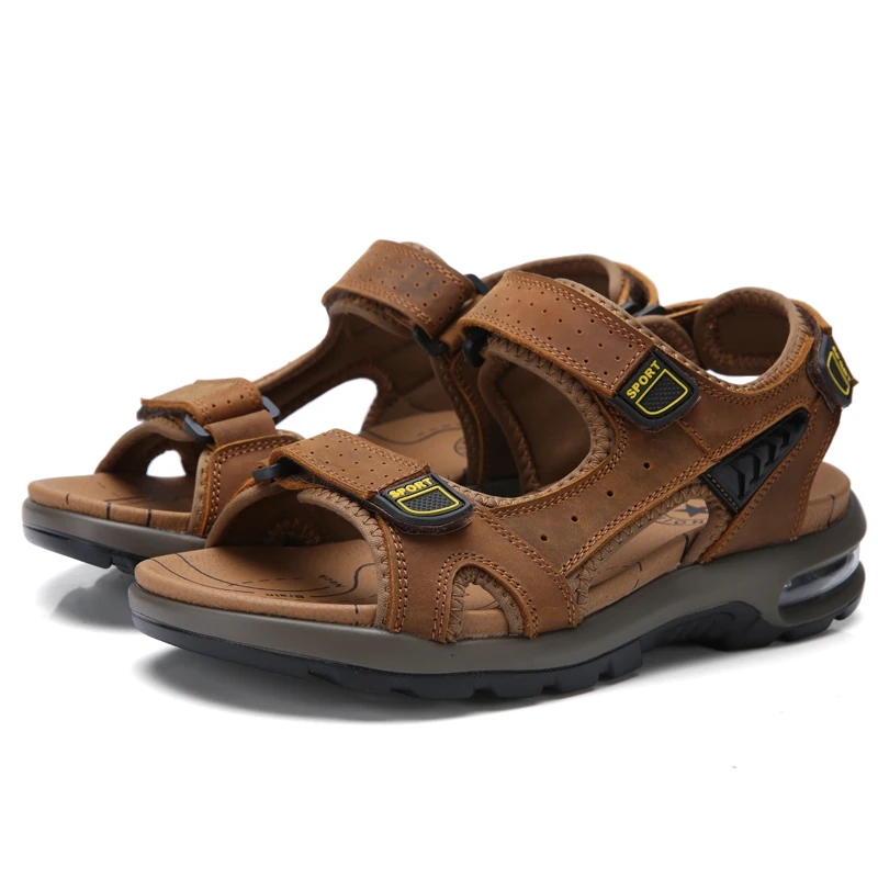 Спортивные мужские пляжные сандалии на толстой подошве Мужская обувь из