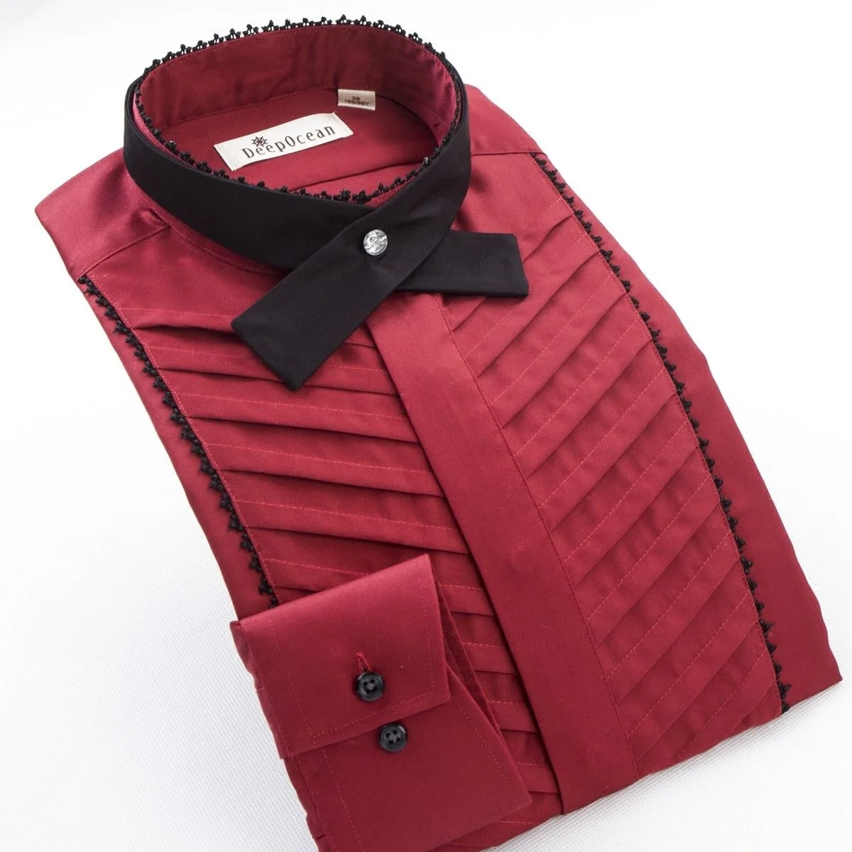 Мужская белая рубашка-смокинг с длинным рукавом и воротником Ласточка | одежда