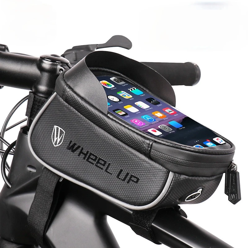Bicycle Bike Bag Upper Tube Bag Waterproof Front Beam Mobile Phone Pannier Bag Mountain Cycling Fixture  bicycles accessories