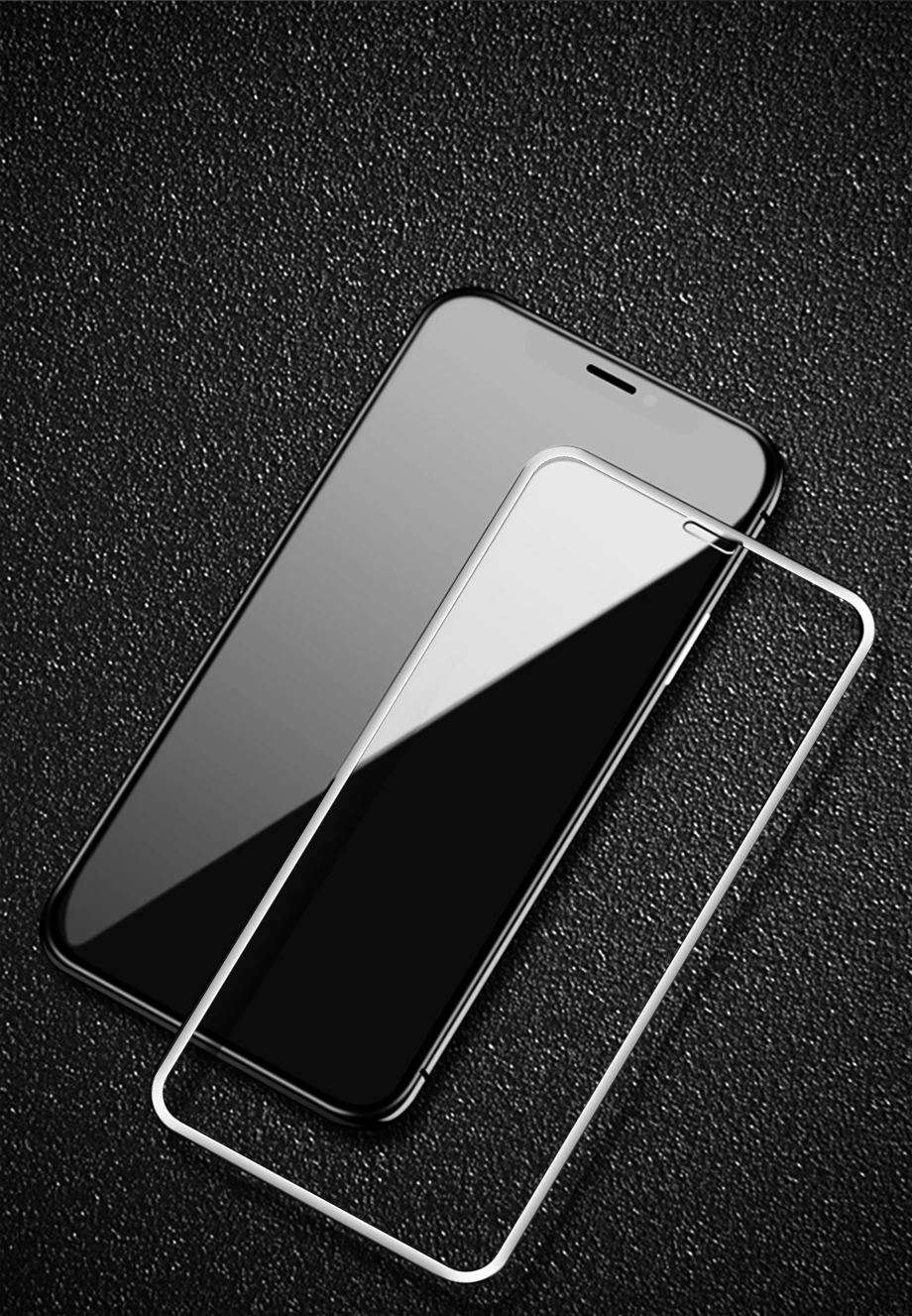 500D защитное стекло с закругленными краями для iPhone X XR XS Max полное покрытие iPhone 11 Pro Max защита экрана закаленное стекло