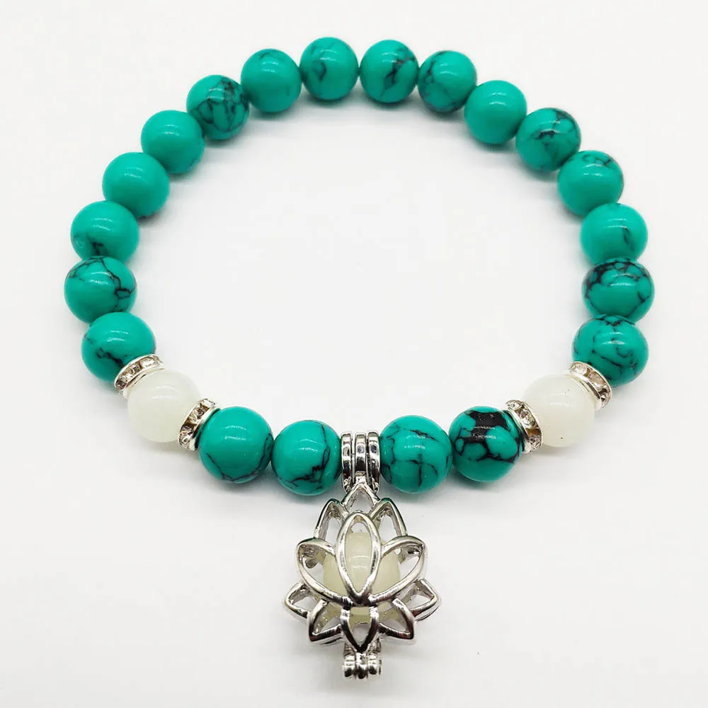 1 шт. браслет люминесцентный светящийся модный в темноте Лотос украшения форме