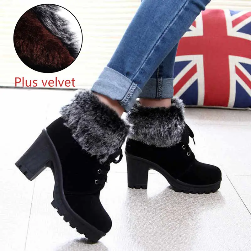 Г., Новая женская обувь туфли на высоком каблуке с пайетками, zapatos mujer, модная пикантная женская обувь на высоком каблуке женские туфли-лодочки с боковой молнией - Цвет: Black Fur