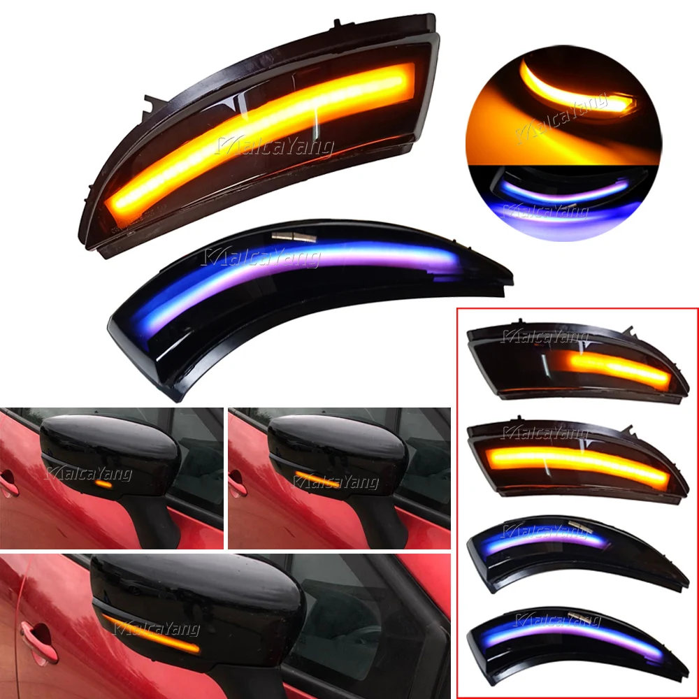 

For Renault Clio IV MK4 BH RS Grandtour KH 2013-2016 Kaptur/Captur J5 H5 Dynamic Turn Signal Side Mirror Indicator Light