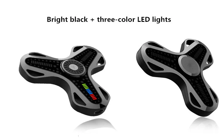 Умные пальцы с использованием освещения Spencer led и EDC код декомпрессии три руки Spencer led загрузка USB игрушки, Spencer