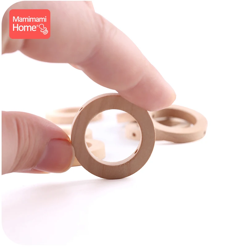 30 мм Детские деревянный Прорезыватель для зубов в форме кольца буровая установка