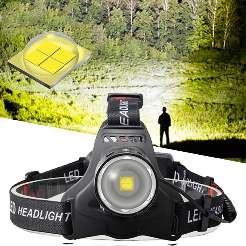 

WasaFire Super Bright Led headlamp XHP70 Headlight High lumens USB Rechargeable Powerful Head Light Zoom Head Torch Head Light