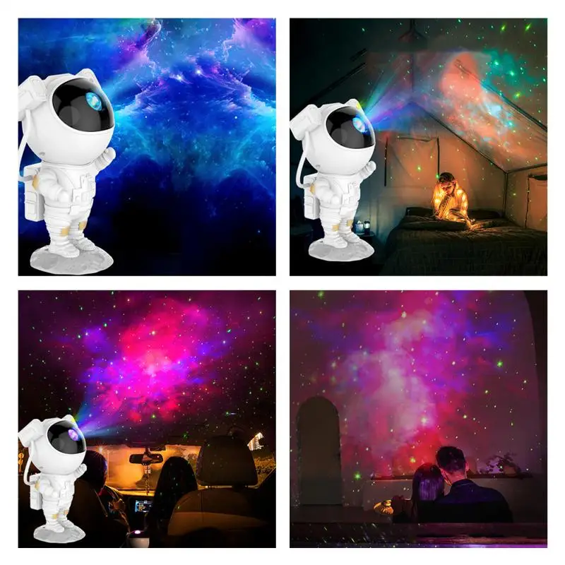 

Звездный Галактический проектор, туманность, детский ночник, декор для комнаты, астронавт, звездное небо, порторы, украшение для спальни, на...