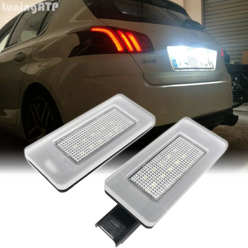 TuningATP светодиодный задний номерной знак светильник для Peugeot 308 II 2 MK2 3008 208 2008 207