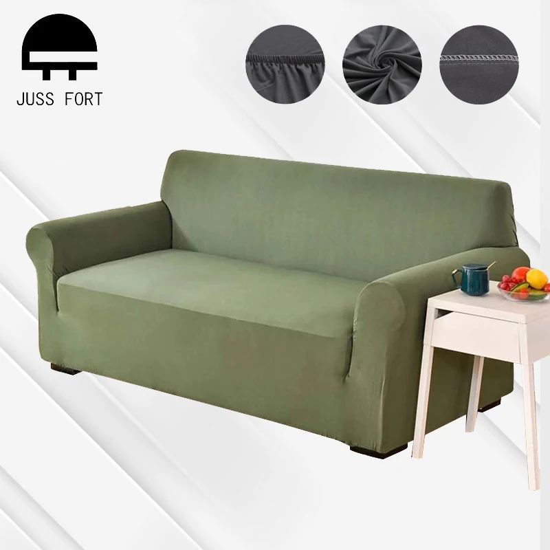 

New Solid color Stretch Sofa Cover for Living Room Elastic Couch Covers L Shaped Corner Chaise Longue Slipcovers 1/2/3/4 Seater