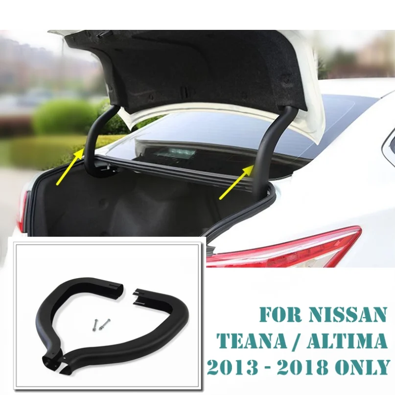 

2 шт. для Nissan Teana Altima 2013 2014 2015-2018, пластиковый задний багажник на петлях, защитная опорная панель, комплект крышек, отделка крышки