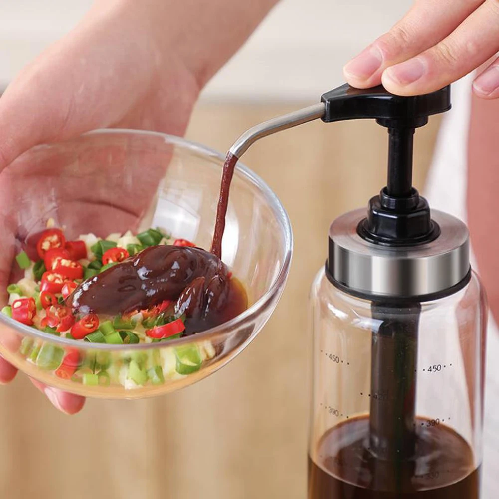 

Syrup Bottle Nozzle Pressure Syrup Ketchup Vinegar Bottle Press Nozzle Sauce Push-type Pump Push-Type Tools Kitchen Accessories