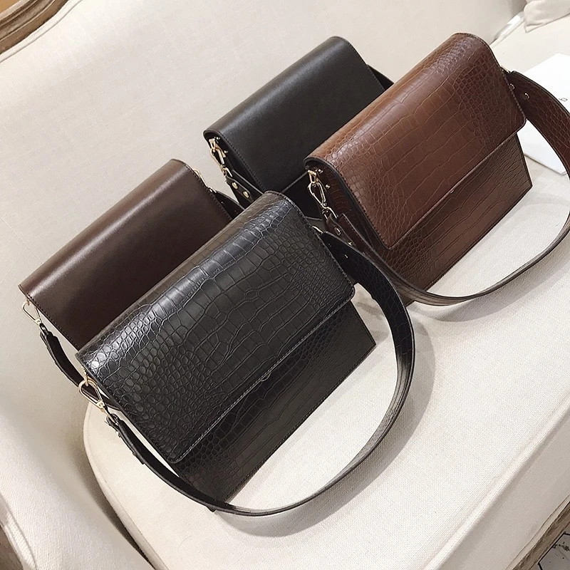 Bolsos Mujer винтажная сумка через плечо из кожи аллигатора для женщин роскошные сумки женские сумки дизайнерские женские сумки через плечо с цепочкой