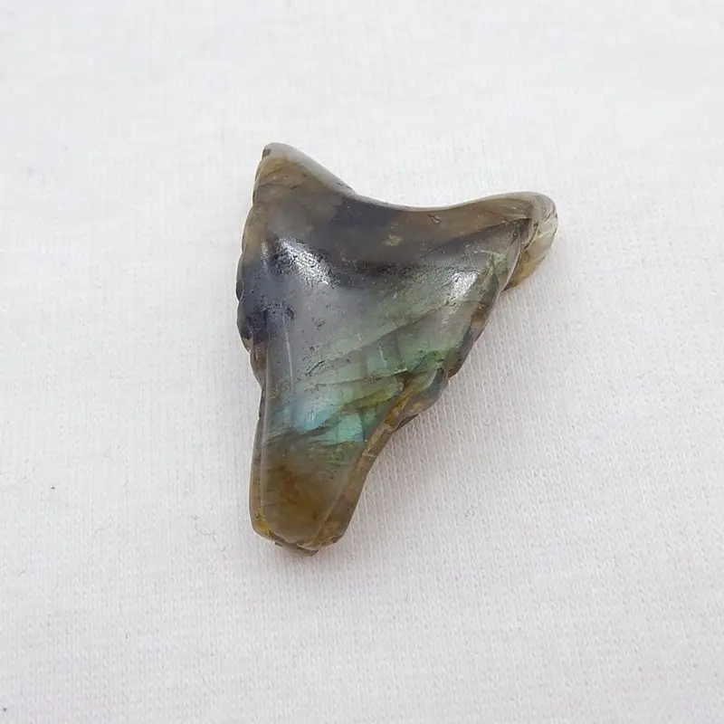 Ручная работа лабрадорит резная подвеска в виде волчьей головы бисер 35x27x13 мм 11 г |