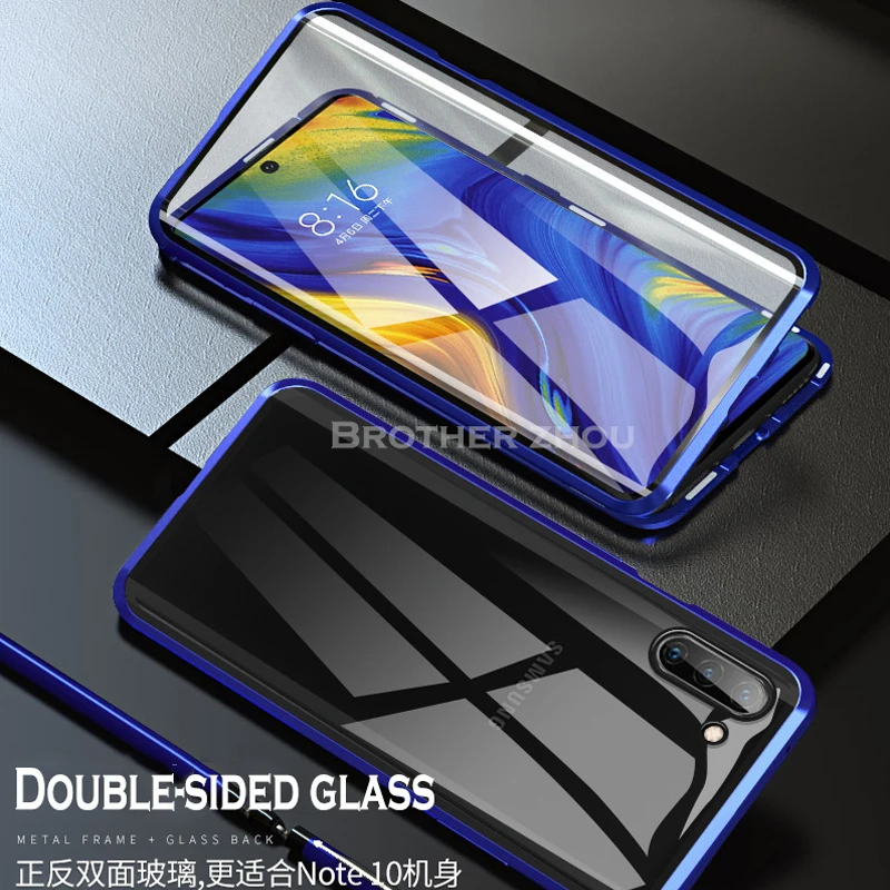 Магнитный металлический чехол для samsung Galaxy A7 A8 A9 2018 A10 A50 A60 A70 A20 A30 A40 M10 M20 M30 M40 A80