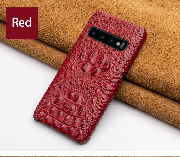 Чехол для телефона для samsung S6 S7 край S8 S9 S10 Plus Note 8, 9, 10 и узором «крокодиловая кожа» чехол для A20 A30 A50 A70 A5 A7 A8 чехол