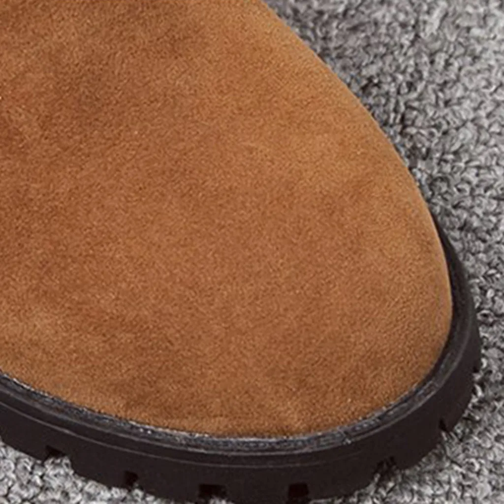 Ботинки в стиле ретро модные однотонные ботинки на молнии с круглым носком