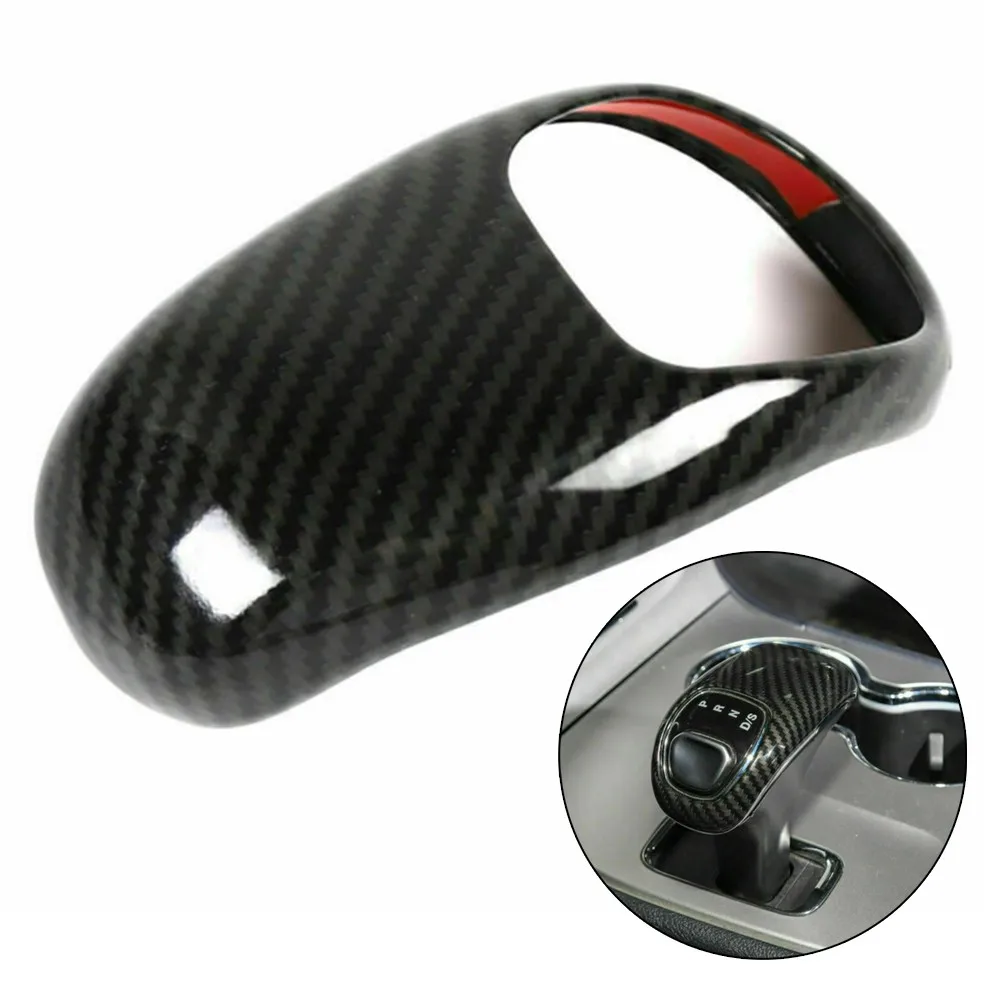 

For Jeep Grand Cherokee 2014-2015 Carbon Fiber Speed Manual Gear Lever Shift Lever Knob Cover Trim Decoration