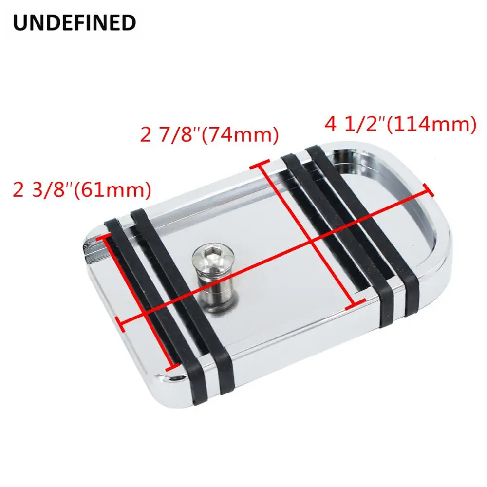 

Motorcycle Brake Pedal Pad Cover Aluminum Footrest Foot Pegs For Harley Touring FLH Dyna Wide Glide Softail FLST Trike Models