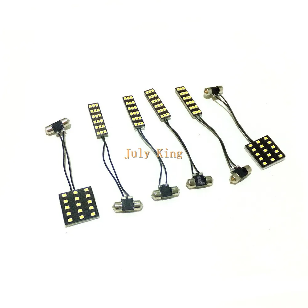 

Светодиодная подсветка для салона автомобиля July King, чехол для Nissan Серена C25 2006-2011, 6000K 2835SMD, внутреннее освещение, фотообои