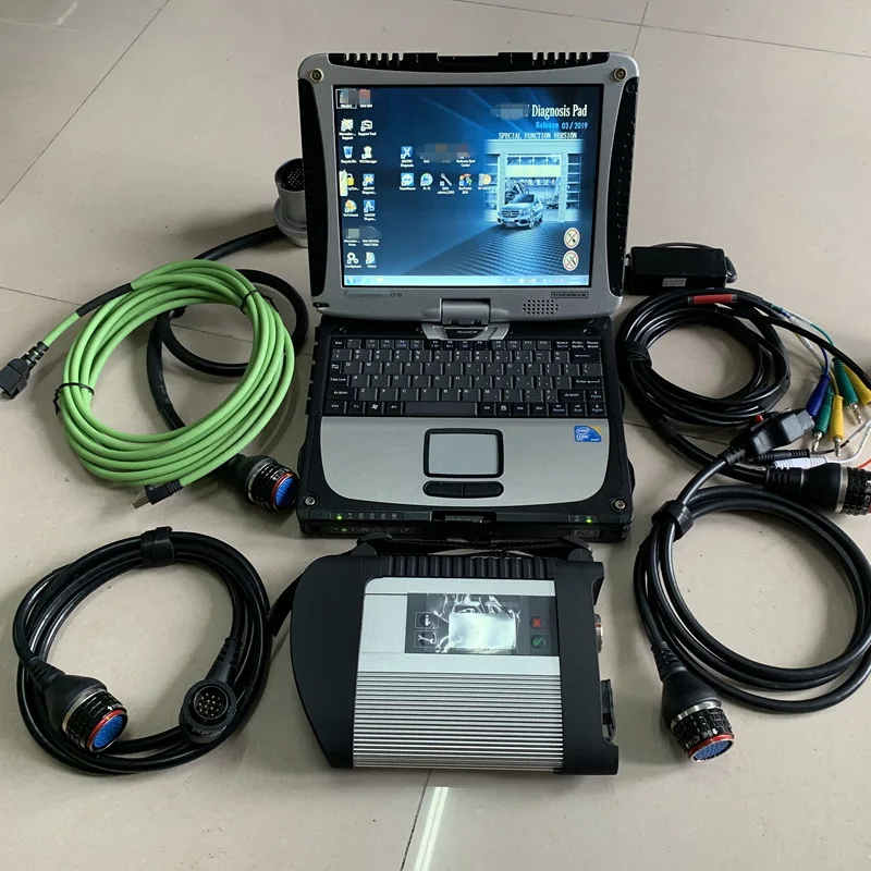 Высококачественная Диагностика MB Star C4 SD соединение компактный 4 с использованным