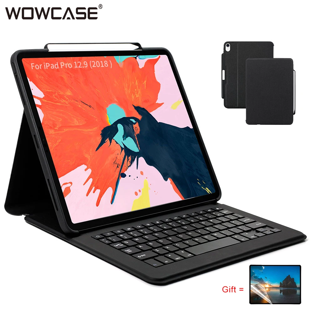 WOWCASE Беспроводная клавиатура чехол на iPad 2018 9 7/11/12 несколько Фолио Подставка пенал