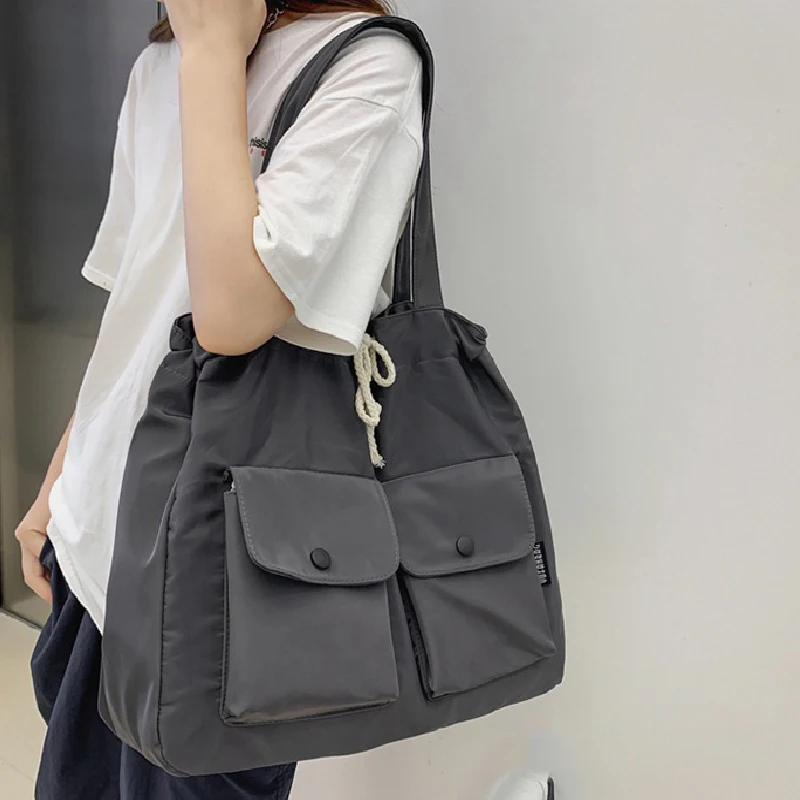 

Ladies Foldable Travel Bag Nylon Short-Distance Hand-Held Large-Capacity Sac Travel Waiting Luggage Fitness Tooling Canvas Packs